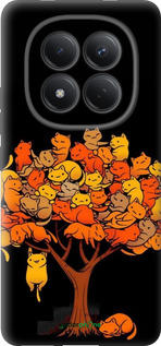 Силиконовый чехол Дерево и котики для Xiaomi Redmi Note 15 Pro 4G - 6516u-4211 изображение 