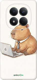 Силіконовий чехол Funny Capybara CEO Working для Xiaomi Redmi Note 15 Pro 4G - 6777u-4211 изображение 