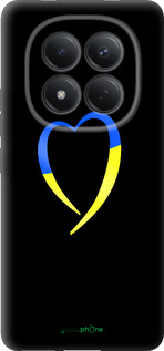 Силіконовий чехол Жовто-блакитне серце для Xiaomi Redmi Note 15 Pro 4G - 885u-4211 изображение 