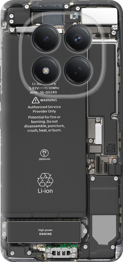 Силиконовый чехол Детали смартфона для Xiaomi Redmi Note 15 Pro 4G - 5487u-4211 изображение 