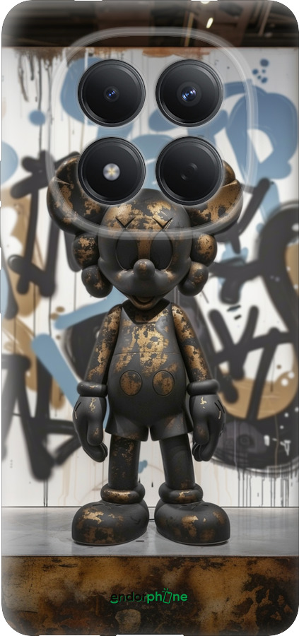Силиконовый чехол Bronze kaws v2 для Xiaomi Redmi Note 15 Pro 4G - 6098u-4211 изображение 