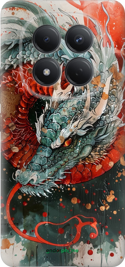 Силиконовый чехол Стихия огня для Xiaomi Redmi Note 15 Pro 4G - 6101u-4211 изображение 