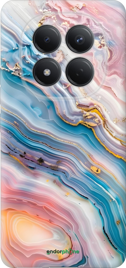 Силиконовый чехол Мрамор красивый для Xiaomi Redmi Note 15 Pro 4G - 6376u-4211 изображение 