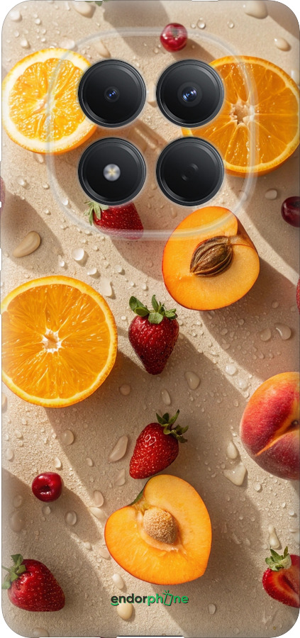 Силиконовый чехол Фрукты 3 для Xiaomi Redmi Note 15 Pro 4G - 6703u-4211 изображение 