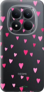 Силиконовый чехол Сердечки 2 для Xiaomi Redmi Note 15 Pro 5G - 4763u-4154 изображение 