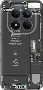 Силиконовый чехол Детали смартфона для Xiaomi Redmi Note 15 Pro 5G - 5487u-4154 изображение 