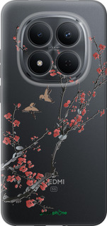 Силиконовый чехол Сакура v2 для Xiaomi Redmi Note 15 Pro 5G - 5538u-4154 изображение 