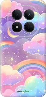 Силиконовый чехол Облака и радуга для Xiaomi Redmi Note 15 Pro 5G - 6312u-4154 изображение 
