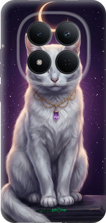 Силіконовий чехол Mystic White Cat Gothic Dark Purple Gold для Xiaomi Redmi Note 15 Pro 5G - 6805u-4154 изображение 