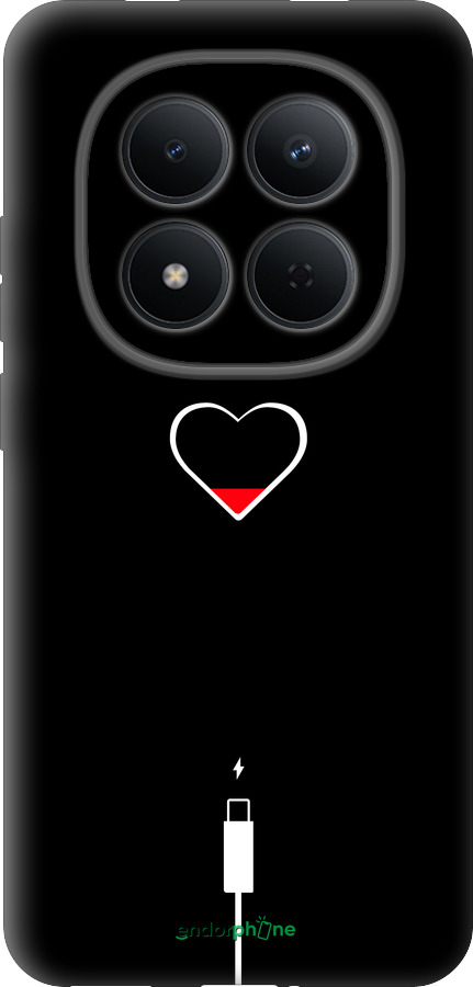 Силиконовый чехол Подзарядка сердца для Xiaomi Redmi Note 15 Pro 5G - 4274u-4154 изображение 
