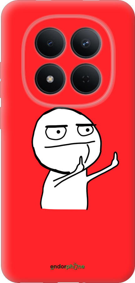 Силіконовий чехол Мем для Xiaomi Redmi Note 15 Pro 5G - 4578u-4154 изображение 