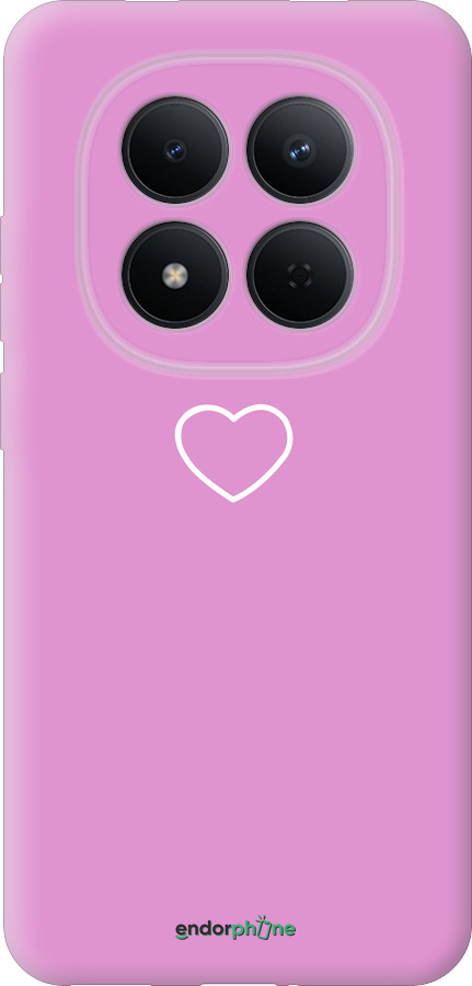 Силиконовый чехол Сердце 2 для Xiaomi Redmi Note 15 Pro 5G - 4863u-4154 изображение 