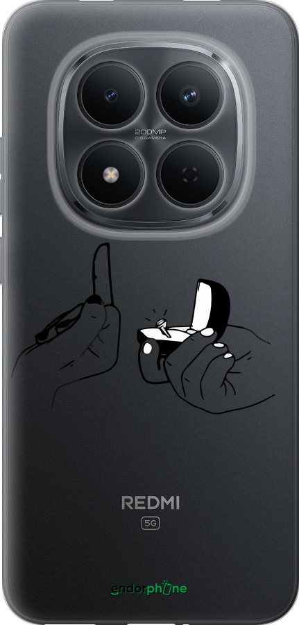 Силіконовий чехол Пропозиція для Xiaomi Redmi Note 15 Pro 5G - 4898u-4154 изображение 