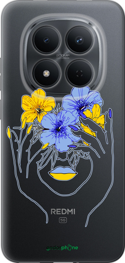 Силіконовий чехол Дівчина v4 для Xiaomi Redmi Note 15 Pro 5G - 5276u-4154 изображение 