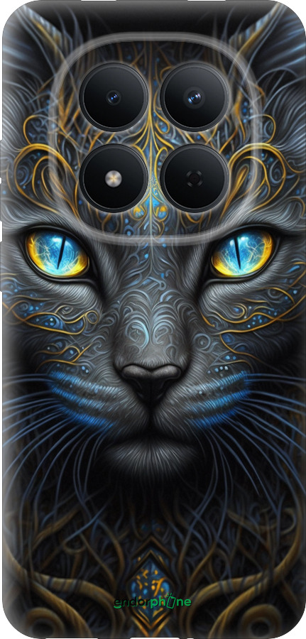 Силиконовый чехол Кошка для Xiaomi Redmi Note 15 Pro 5G - 5548u-4154 изображение 