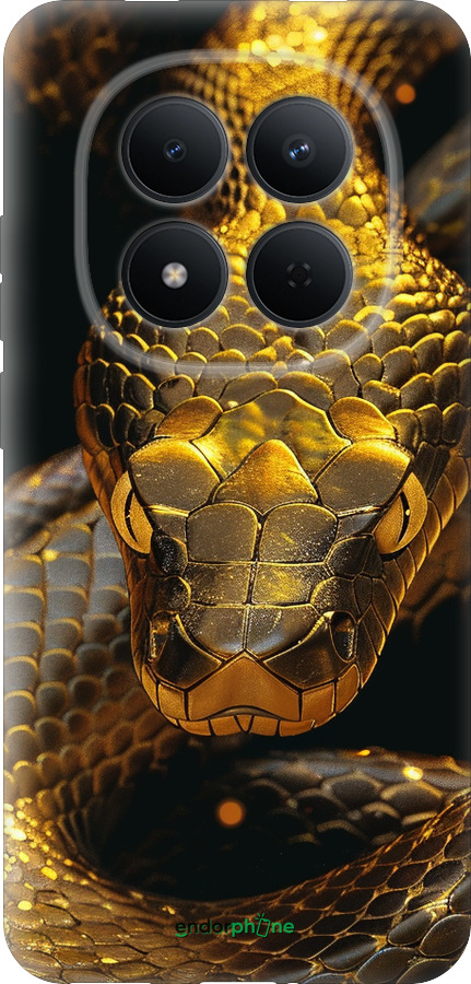 Силіконовий чехол Golden snake для Xiaomi Redmi Note 15 Pro 5G - 6072u-4154 изображение 