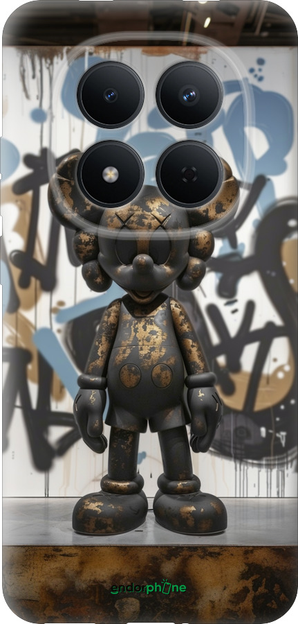 Силиконовый чехол Bronze kaws v2 для Xiaomi Redmi Note 15 Pro 5G - 6098u-4154 изображение 