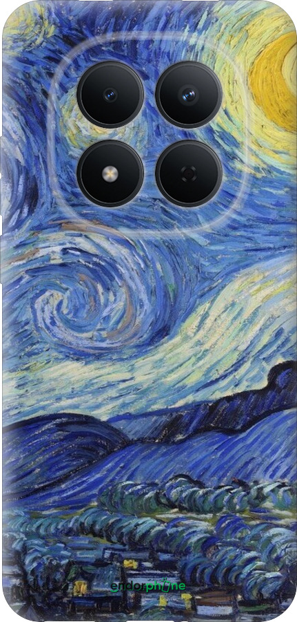 Силиконовый чехол «Звездная ночь» Винсента Ван Гога для Xiaomi Redmi Note 15 Pro 5G - 6433u-4154 изображение 