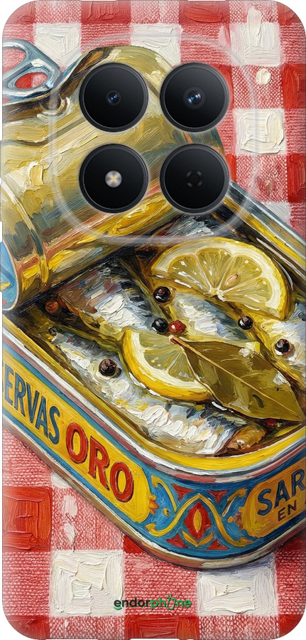 Силіконовий чехол Vintage Sardine Tin Phone для Xiaomi Redmi Note 15 Pro 5G - 6772u-4154 изображение 