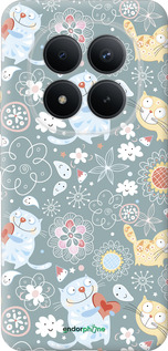 Силиконовый чехол Котята v3 для Xiaomi POCO M8 PRO - 1223u-6651 изображение 