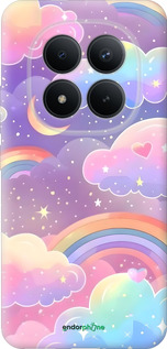 Силиконовый чехол Облака и радуга для Xiaomi POCO M8 PRO - 6312u-6651 изображение 