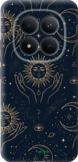 Силіконовий чехол Celestial Harmony: Sun & Moon Gold Mystic Pattern для Xiaomi POCO M8 PRO - 6778u-6651 изображение 