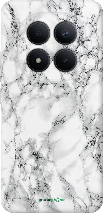 Силиконовый чехол Мрамор белый для Xiaomi POCO M8 PRO - 4480u-6651 изображение 