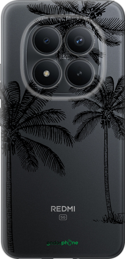 Силиконовый чехол Пальмы1 для Xiaomi POCO M8 PRO - 4634u-6651 изображение 