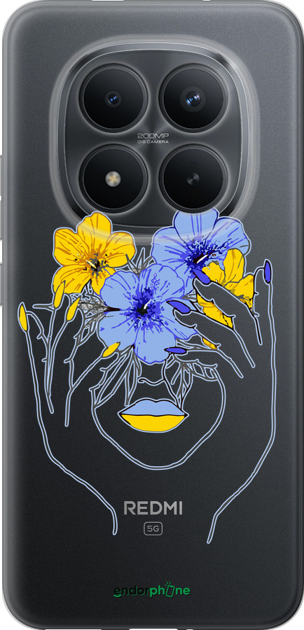 Силиконовый чехол Девушка v4 для Xiaomi POCO M8 PRO - 5276u-6651 изображение 