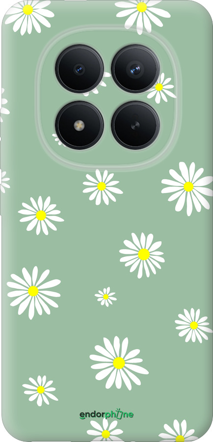 Силіконовий чехол Ромашки v4 для Xiaomi POCO M8 PRO - 5603u-6651 изображение 