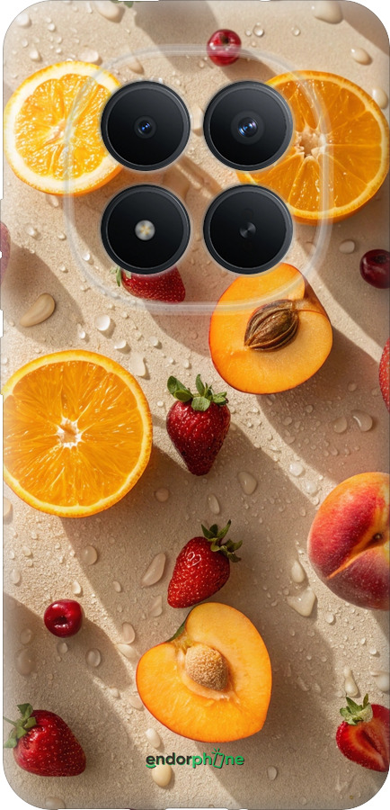 Силиконовый чехол Фрукты 3 для Xiaomi POCO M8 PRO - 6703u-6651 изображение 