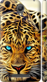 3D пластиковый матовый чехол Леопард для Xiaomi Redmi Note 2 - 6611m-96 изображение 