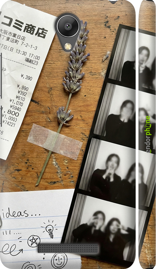 3D пластиковый матовый чехол Aesthetic Scrapbook Collage для Xiaomi Redmi Note 2 - 6773m-96 изображение 