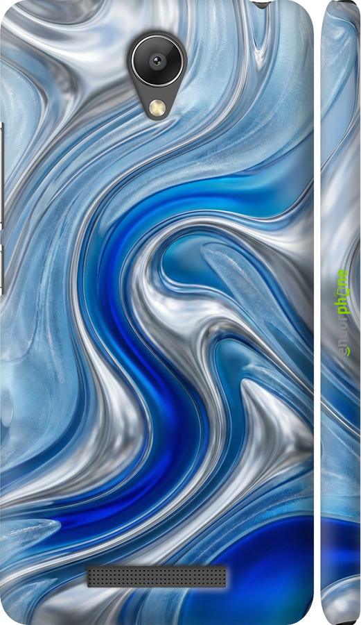 3D пластиковый матовый чехол Liquid Chrome для Xiaomi Redmi Note 2 - 6781m-96 изображение 