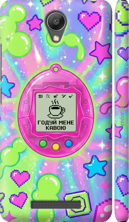 3D пластиковий матовий чехол Y2K Aesthetic Retro Pet: Годуй мене кавою для Xiaomi Redmi Note 2 - 6784m-96 изображение 