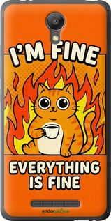 2D пластиковый чехол 'Funny Cat' для Xiaomi Redmi Note 2 изображение 6