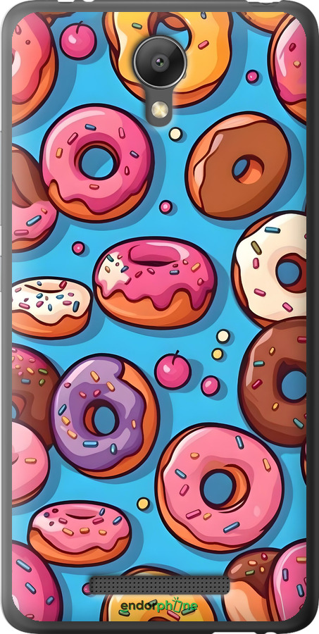2D пластиковый чехол Пончики для Xiaomi Redmi Note 2 - 6318t-96 изображение 