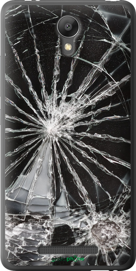 2D пластиковый чехол Glass для Xiaomi Redmi Note 2 - 6608t-96 изображение 
