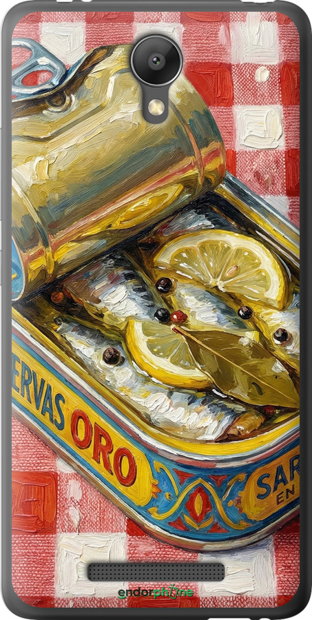 2D пластиковий чехол Vintage Sardine Tin Phone для Xiaomi Redmi Note 2 - 6772t-96 изображение 