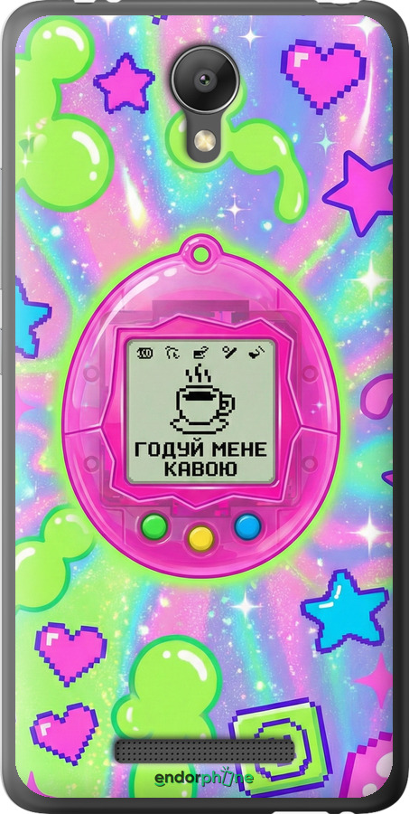 2D пластиковый чехол Y2K Aesthetic Retro Pet: Годуй мене кавою для Xiaomi Redmi Note 2 - 6784t-96 изображение 