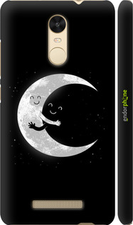 3D пластиковый глянцевый чехол Лунные объятия для Xiaomi Redmi Note 3 - 6508c-95 изображение 