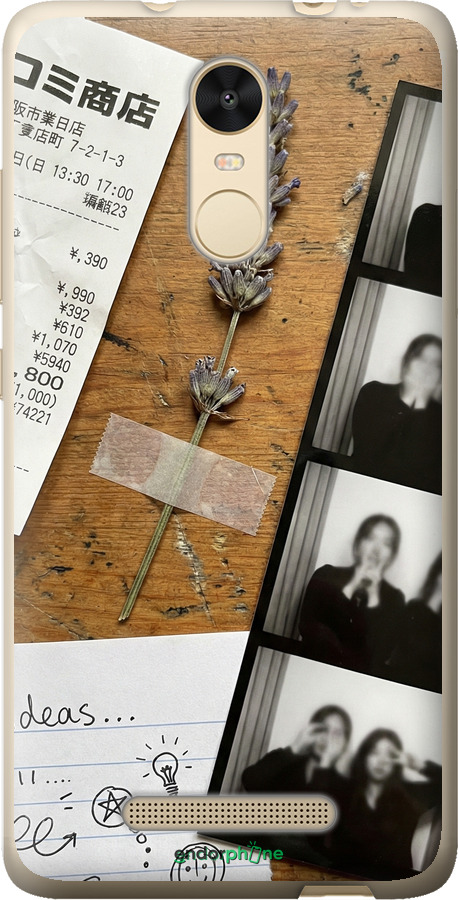 2D пластиковый чехол Aesthetic Scrapbook Collage для Xiaomi Redmi Note 3 pro - 6773t-335 изображение 