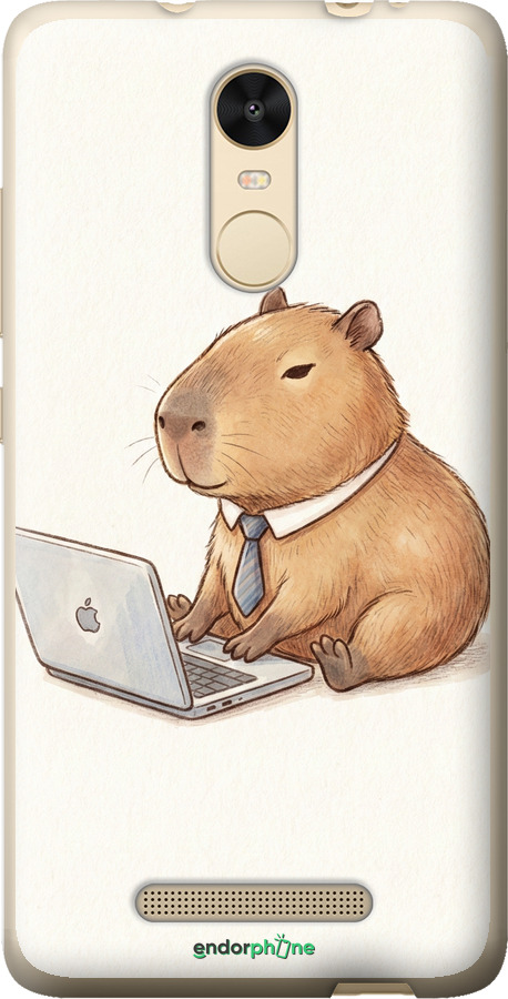 2D пластиковый чехол Funny Capybara CEO Working для Xiaomi Redmi Note 3 pro - 6777t-335 изображение 