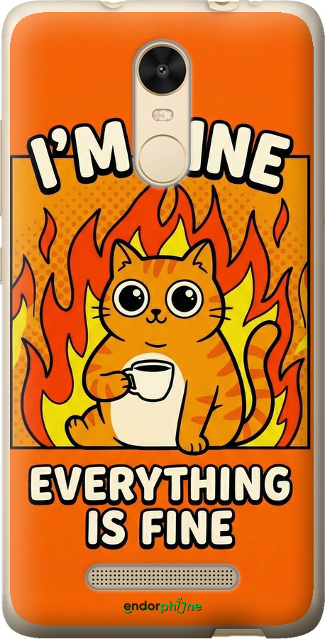 2D пластиковый чехол Funny Cat для Xiaomi Redmi Note 3 - 6786t-95 изображение 