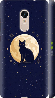 3D пластиковый матовый чехол 'Cute Cat Celestial/Witchy' для Xiaomi Redmi Note 4 изображение 3