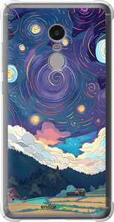 Силикон с усиленными углами чехол Креативный арт для Xiaomi Redmi Note 4 - 6322sp-352 изображение 