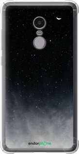 Силикон с усиленными углами чехол Сині хмари, Синій місяць для Xiaomi Redmi Note 4 - 6396sp-352 изображение 