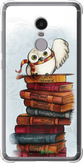 Силикон с усиленными углами чехол Сова и книги для Xiaomi Redmi Note 4 - 6436sp-352 изображение 