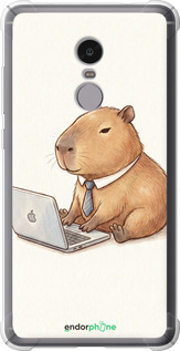 Силіконовий протиударний с посиленими кутами чехол Funny Capybara CEO Working для Xiaomi Redmi Note 4 - 6777sp-352 изображение 