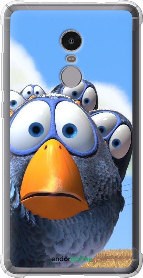 Силикон с усиленными углами чехол Angry Birds для Xiaomi Redmi Note 4 - 6008sp-352 изображение 